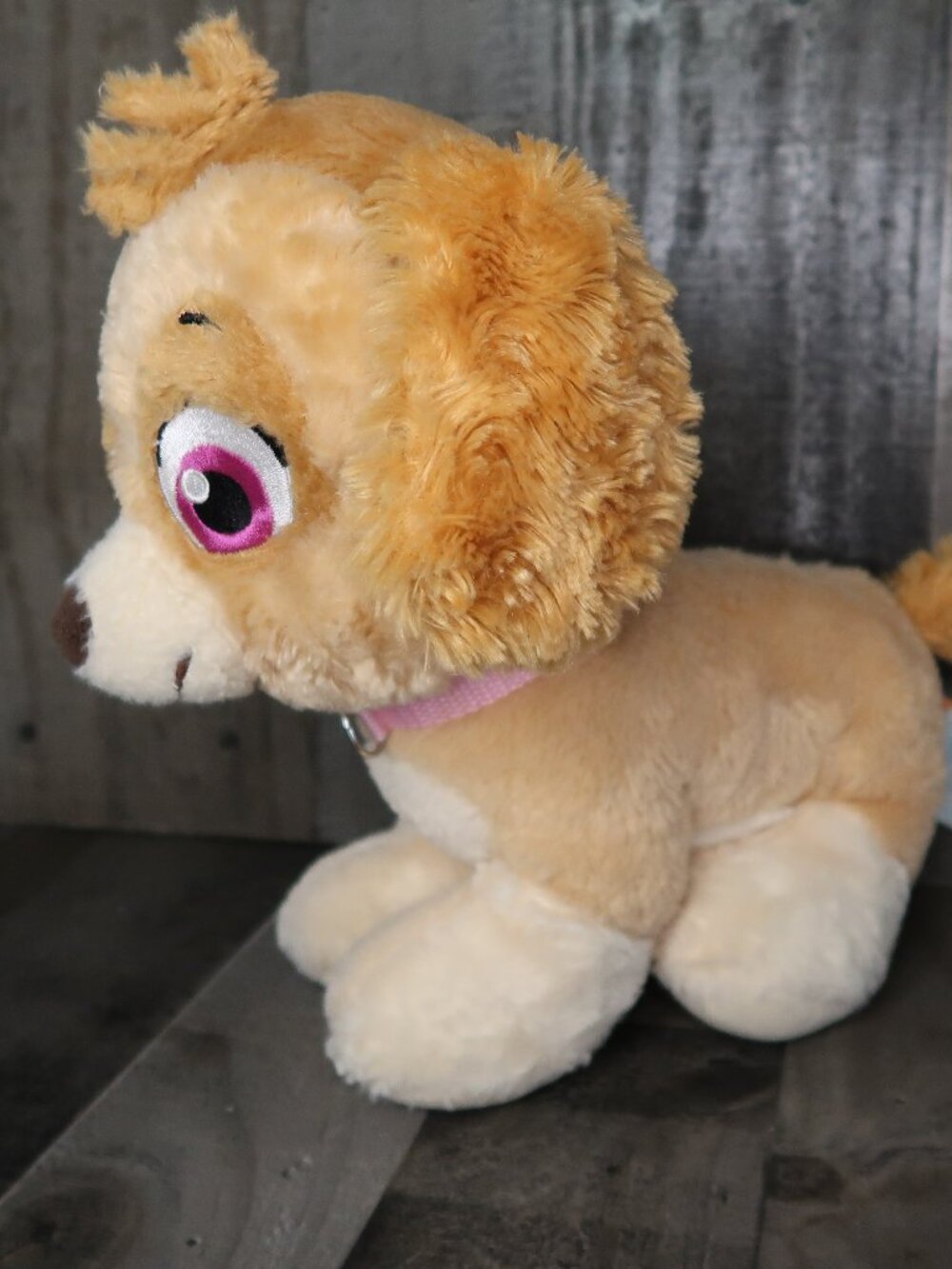 Build a Bear BAB Skye Paw Patrol Plush Stuffed Toy Puppy Dog Pink Collar